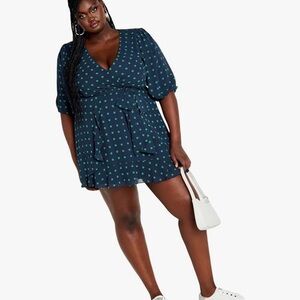 Polka Dot Dress- City Chic